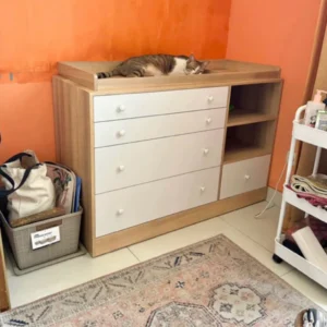 HAMRAS Meja Popok Bayi Changing Table Minimalis Modern